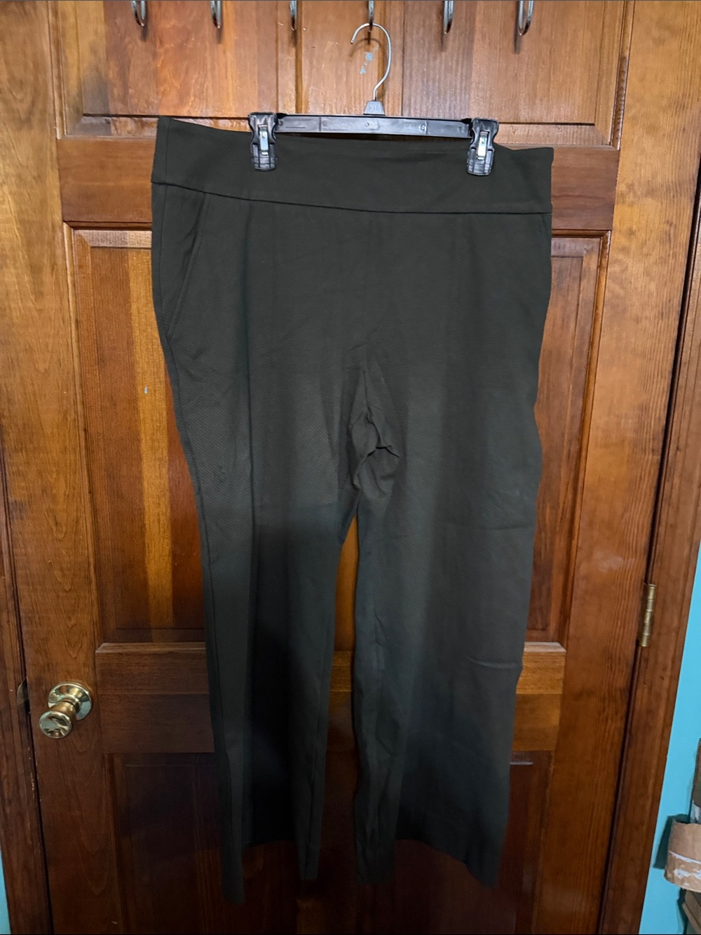 CAbi Olive Green Pull-On Trousers